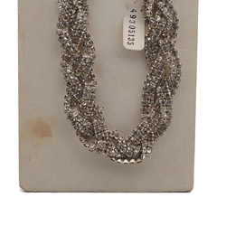 Sample card Deco Czech vintage rhinestone jewelry Twist Necklace