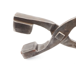 Antique Czech square glass hand press molding pliers tool