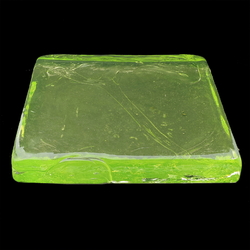 Czech square uranium glass block design beading craft lampwork art installation