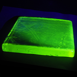 Czech square uranium glass block design beading craft lampwork art installation 