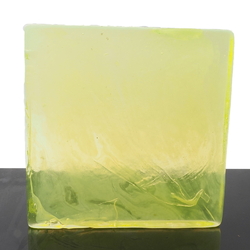 Czech milky uranium square glass block lampwork beading craft design art installation