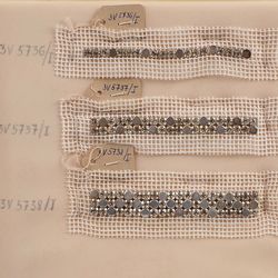 Vintage Czech rhinestone 3 strass lace set glass  trims dress millinery dolls sample card 