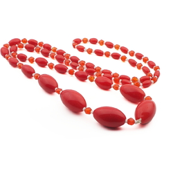 30 Oval assorted beads