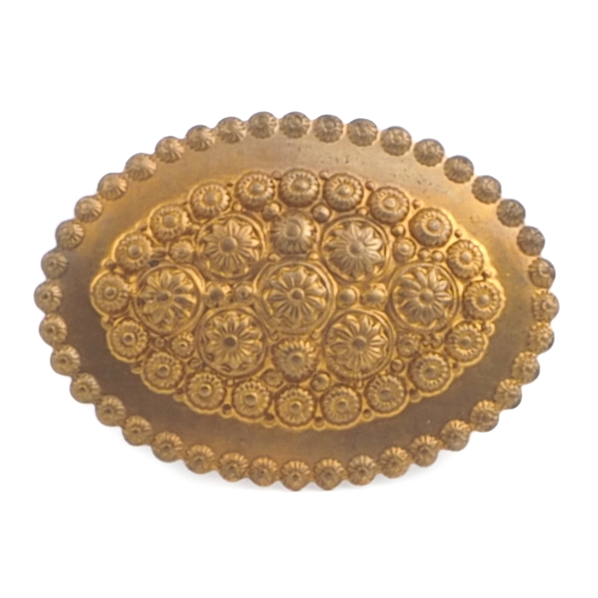 Hotsell Vintage oval goldtone brooch.