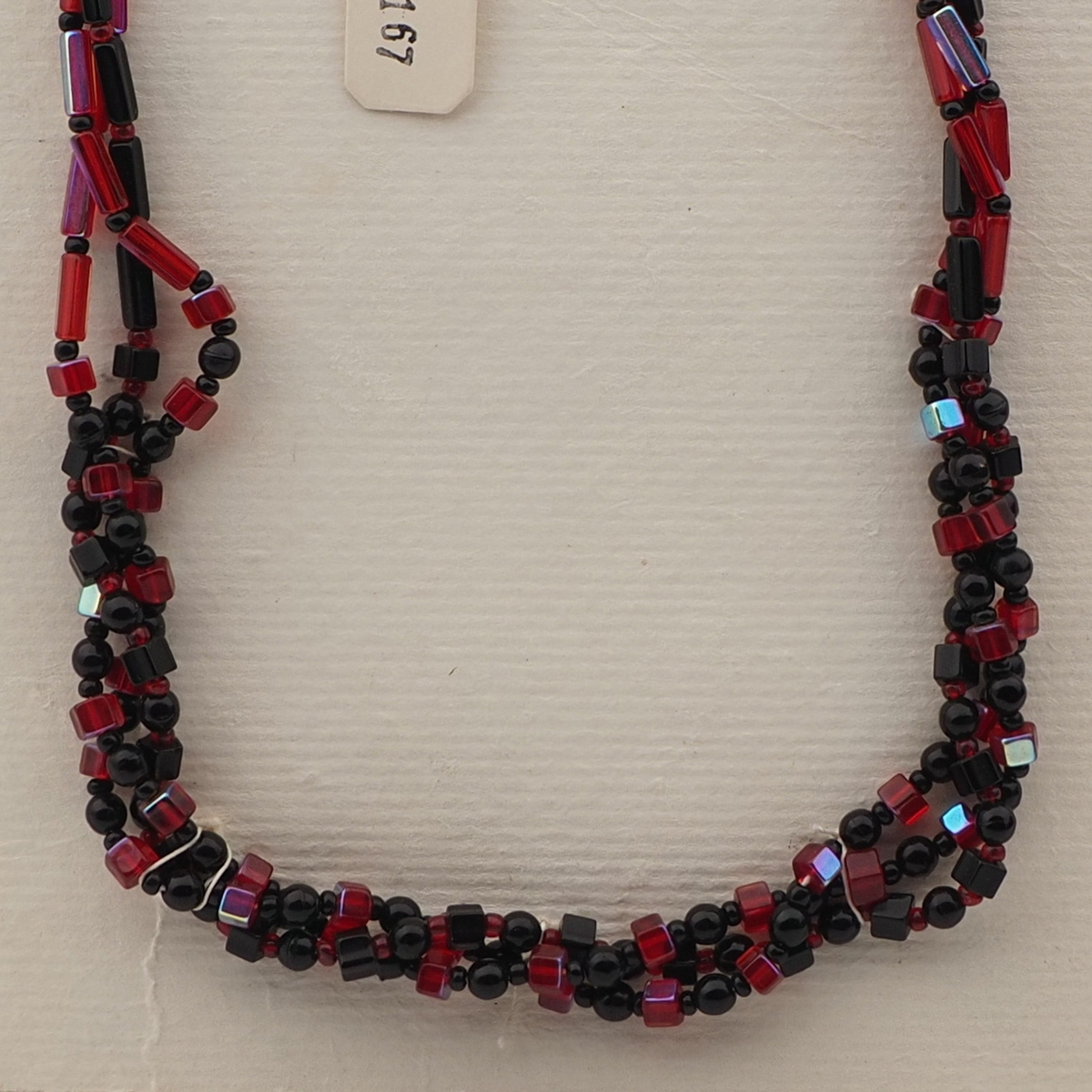 red black bead terracotta jewellery